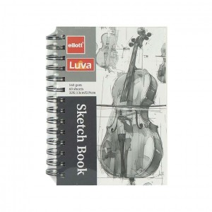 Альбом для ескізів А6 60 аркушів, 160 г/м² Sketch Book ETBZ-001-32K на спіралі