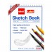Альбом для ескізів А4 15 аркушів, 180 г/м² Sketch Book ETBZ-017-A4 верхня спіраль