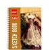 Альбом для ескізів А5 30 аркушів, 160 г/м² Sketch Book ETBZ-011-16K на спіралі