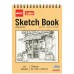 Альбом для ескізів А4 30 аркушів, 160 г/м² Sketch Book ETBZ-014-A4 верхня спіраль