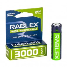 Акумулятор RABLEX 3000mah 3.7V 18650(БЕЗ ЗАХИСТУ) 000301
