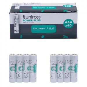 Батарейка Uniross AAA LR3 Alkaline BX40 U-321890