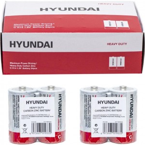 Батарейка HYUNDAI R14 C Shrink 2 Heavy Duty 7007004