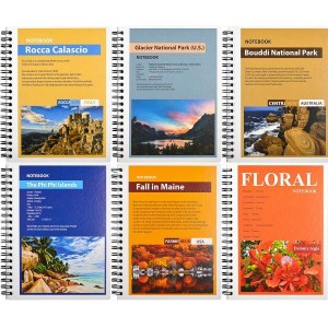 Книжка записна В6 Color "KRAFT" 96арк., клітинка з перф., спіраль
