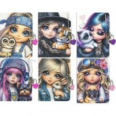 Блокнот А6 "Fresh" 64ар. на замочці, чистий лист 60г/м2, тверда обкл. 9856-9861