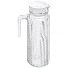 Графін скляний 1л круглий 1.1L