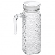 Графін скляний 1л круглий 1.1L "Ромб" JS207/1.1LZSWSH