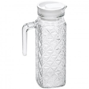Графін скляний 1л круглий 1.1L "Ромб" JS207/1.1LZSWSH