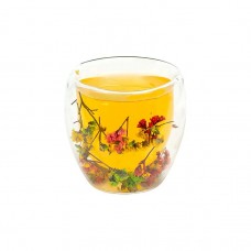 Склянка з подвійним дном 250мл з квітами 250ML-B