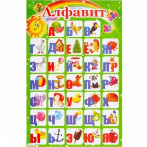 Плакат "Алфавіт РОСІЙСЬКИЙ"