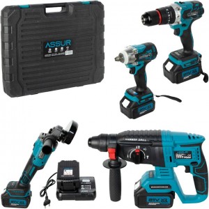 Акумуляторний набір інструментів 4-в-1, безщіткові, 21V ASR1011