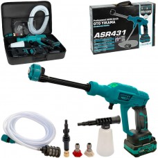 Акумуляторна мийка високого тиску 21V для авто, з повним комплектом аксесуарів у сумці+коробка ASR431