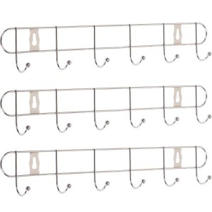 Вішалка настінна на 6 гачків, 33*5*4 см 030-6