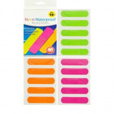 Пластир 7,2*1,9см 40шт "Neon Waterproof" 58290