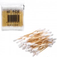 Вушні палички бамбукові 80шт, 7мм 7034-80