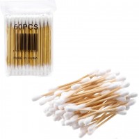 Вушні палички бамбукові 60шт, 7мм 7034-60