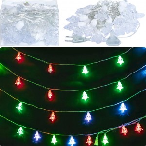 РОЗПРОДАЖ! Гірлянда електрична "Лампочка-Зірка" 20шт 5М LED кольорова D-39
