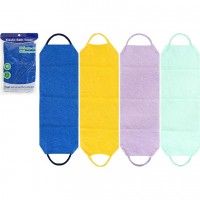 Мочалка-стрічка для тіла 49*20см банна з ручками 2043