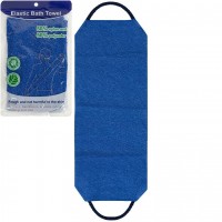 Мочалка-стрічка для тіла 49*20см банна з ручками 2043