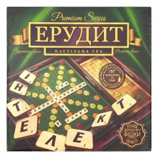 Гра "Ерудит Premium" дерев'яні фішки (укр-рос.м.) G-ER-U-01