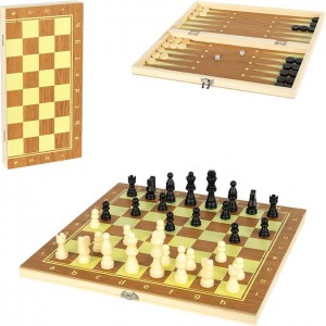 Шахи дерев'яні 3 в 1, 35см 623А