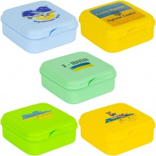 Ланч-бокс "Райдуга" з малюнком ПАТРІОТИЧНИЙ 14,5*14,5*6,0см