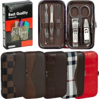 Набір для манікюру з нержавіючої сталі у шкір/зам футлярі 7 предметів 6PC S