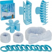 Подарунковий набір «Spa Headband & Wristband Set» блакитний 1873-3