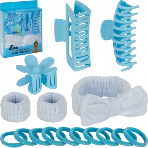 Подарунковий набір «Spa Headband & Wristband Set» блакитний 1873-3