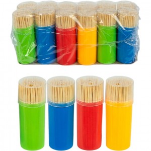 Зубочистки бамбукові "Класичні" 65мм,100шт 6,5*2,5см 848