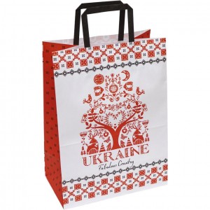 Пакет паперовий КРАФТ білий 25х15х34, 5см KGB 253415-40