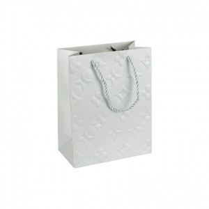Пакет подарунковий 18х23х10 см з рельєфним тисненням SILVER HL-1871