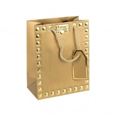 Пакет подарунковий 26х32х12 см із тисненням фольгою GOLD HL-1911