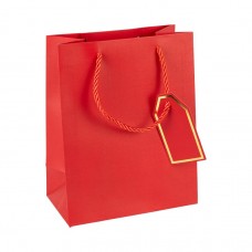 Пакет подарунковий 31х42х12 см однотонний RED HL-1972