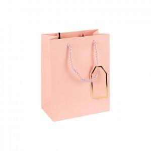 Пакет подарунковий 18х23х10 см однотонний PINK HL-1982