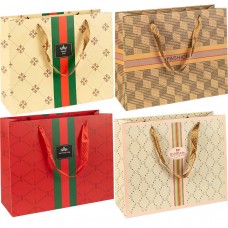 Пакет подарунковий 32х11х26 см горизонтальний з принтом HL-106/DF-349M