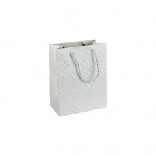 Пакет подарунковий 12х15х7 см з рельєфним тисненням SILVER HL-1870