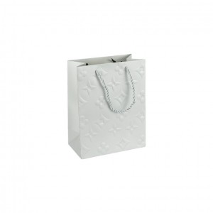 Пакет подарунковий 12х15х7 см з рельєфним тисненням SILVER HL-1870