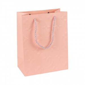 Пакет подарунковий 31х42х12 см з рельєфним тисненням PINK HL-1869