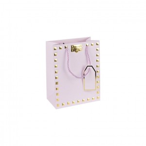 Пакет подарунковий 12х15х7 см із тисненням фольгою PURPLE HL-1919