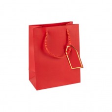 Пакет подарунковий 18х23х10 см однотонний RED HL-1970