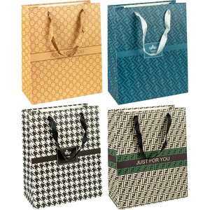 Пакет подарунковий 30х12х40 см з принтом HL-123/DF-699L