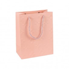 Пакет подарунковий 26х32х12 см з рельєфним тисненням PINK HL-1868