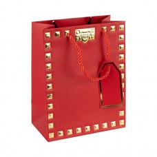 Пакет подарунковий 31х42х12 см із тисненням фольгою RED HL-1907