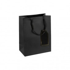 Пакет подарунковий 18х23х10 см однотонний BLACK HL-1967