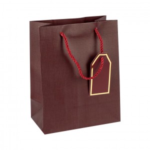 Пакет подарунковий 31х42х12 см однотонний JUJUBE RED HL-1996