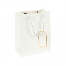 Пакет подарунковий 26х32х12 см однотонний WHITE HL-1965