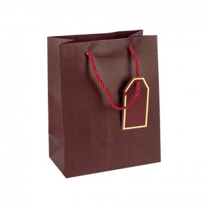 Пакет подарунковий 26х32х12 см однотонний JUJUBE RED HL-1995