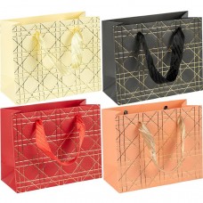 Пакет подарунковий 32х11х26 см горизонтальний з тисненням фольгою HL-109/DF-355M