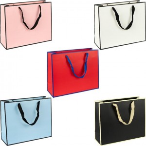 Пакет подарунковий 46х15х35 см однотонний горизонтальний HL-119